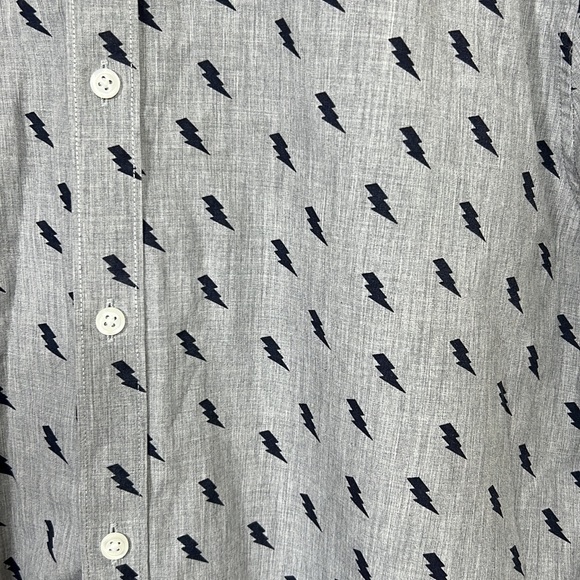 BONOBOS Men’s Standard Fit Long Sleeve Button Down Shirt Gray/Black Size Large - Picture 5 of 9